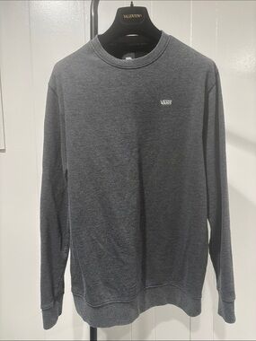 Vans Men's Long Sleeve Crewneck Sweatshirt - Charcoal